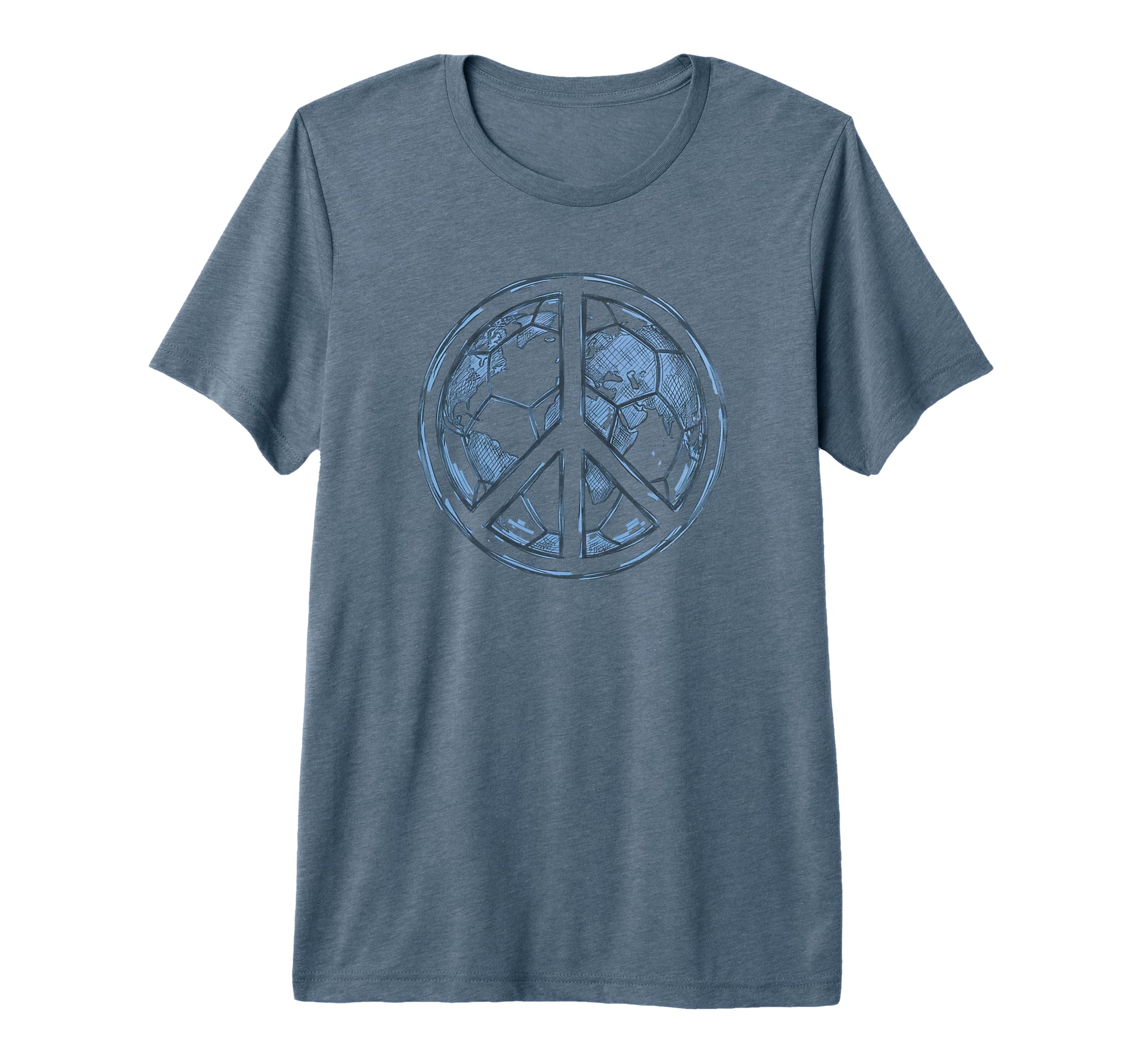 Soccer World Peace Is My Goal Futbol T-Shirt - Trendy Graphic for Adults - T-Shirt, Sweatshirt, Hoodie