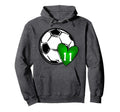 Womens Custom Soccer Mom Number 11 Hoodie - Fun Novelty Design for Adults - T-Shirt, Sweatshirt, Hoodie