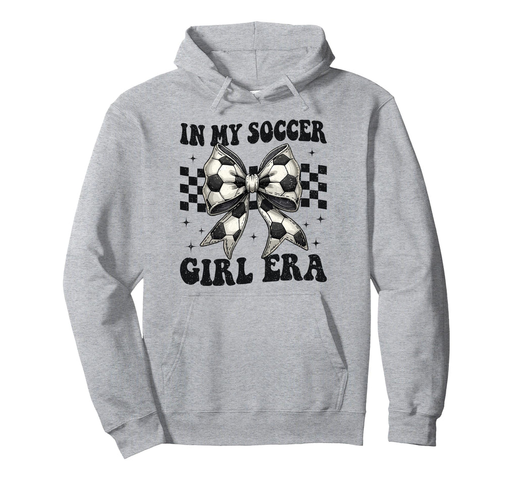My Soccer Era Coquette Bow Soccer Hoodie - Custom Art Print Unisex - T-Shirt, Sweatshirt, Hoodie