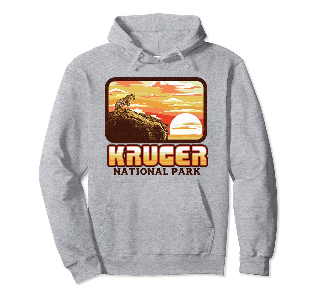 Kruger National Park Leopard 80S Hoodie - Casual Everyday Wear Men Women - T-Shirt, Sweatshirt, Hoodie