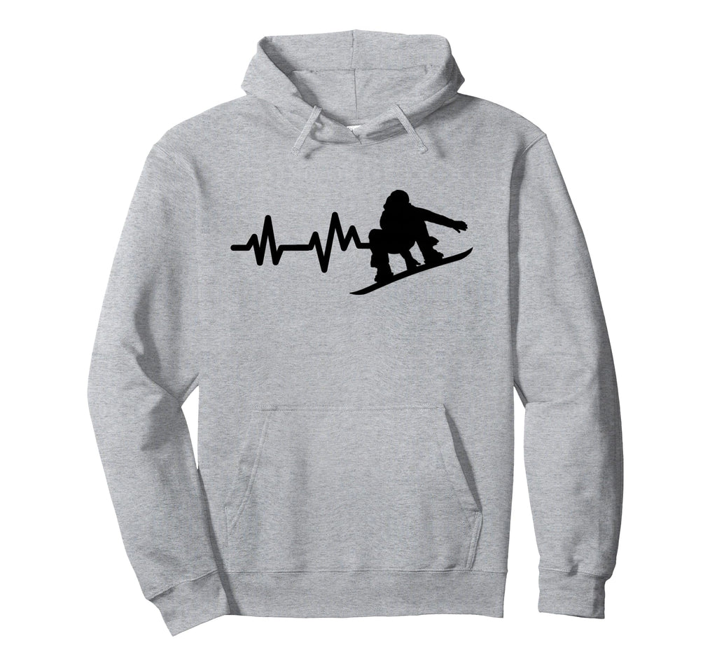Snowboard Heartbeat Snowboarding Hoodie - Novelty Apparel Unisex - T-Shirt, Sweatshirt, Hoodie