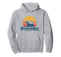 Yosemite National Park Bear And Sun Hoodie - Aesthetic Graphic for Adults - T-Shirt, Sweatshirt, Hoodie