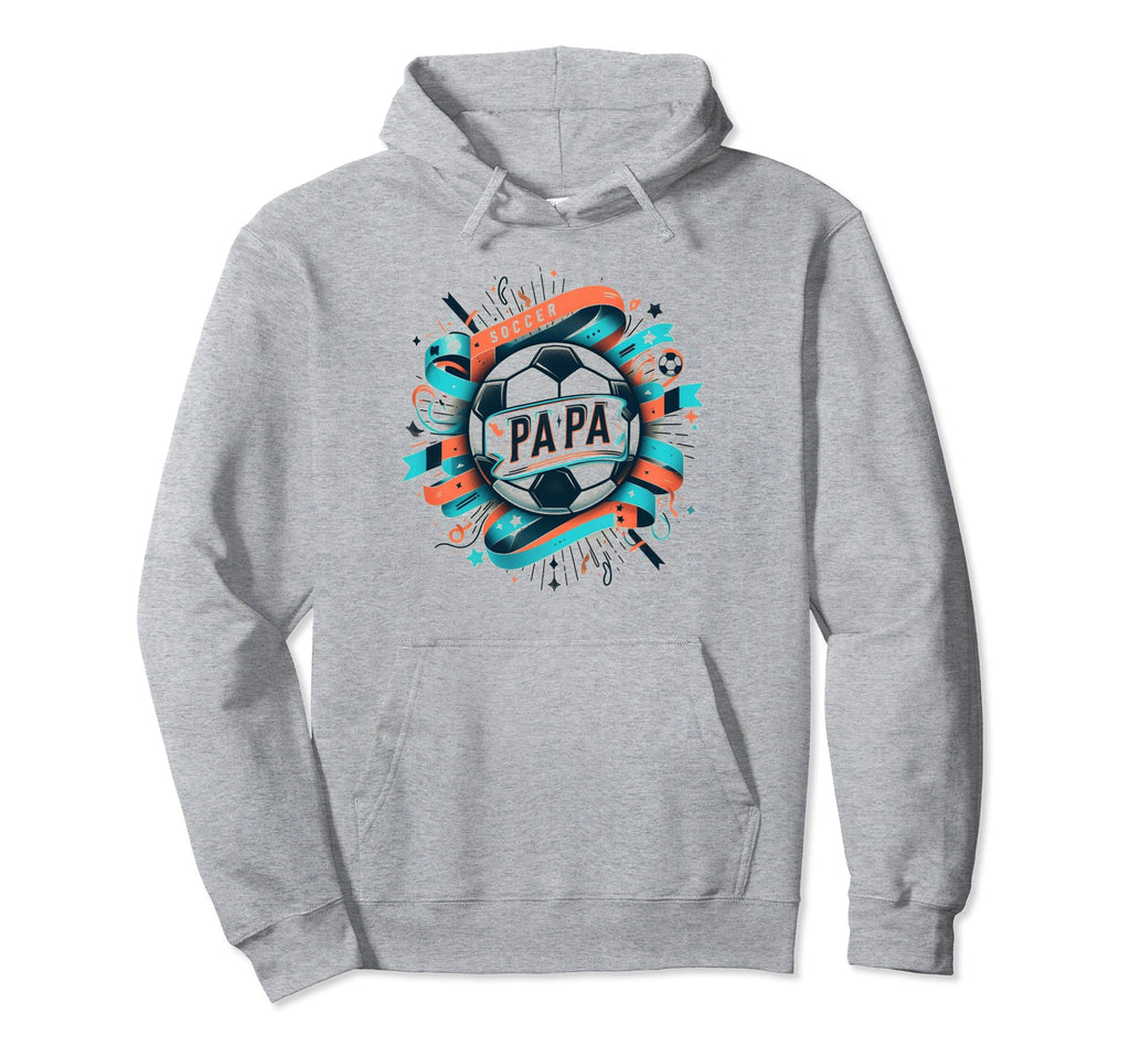 Soccer Papa Family Matching Dad Hoodie - Aesthetic Graphic Men Women - T-Shirt, Sweatshirt, Hoodie
