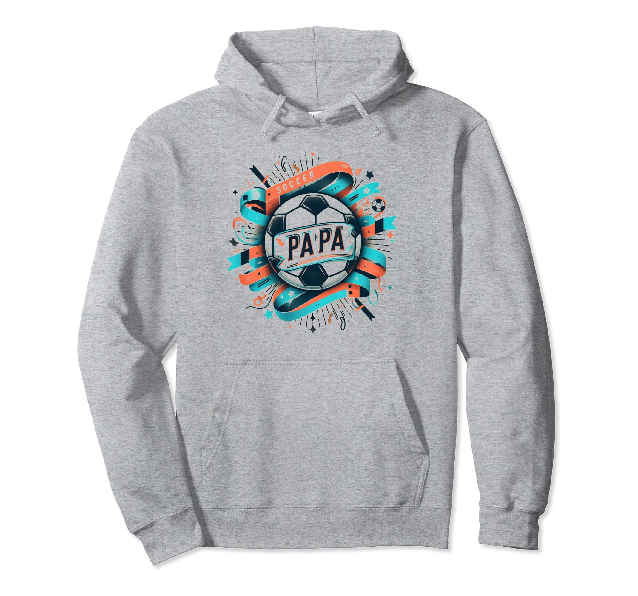 Soccer Papa Family Matching Dad Hoodie - Aesthetic Graphic Men Women - T-Shirt, Sweatshirt, Hoodie