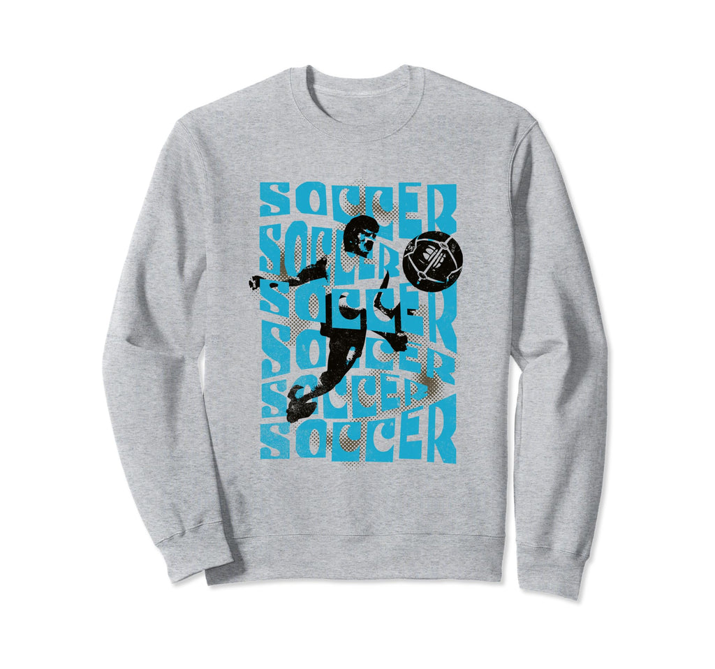 Soccer Player Midcentury Modern Sweatshirt - Fun Novelty Design Unisex - T-Shirt, Sweatshirt, Hoodie