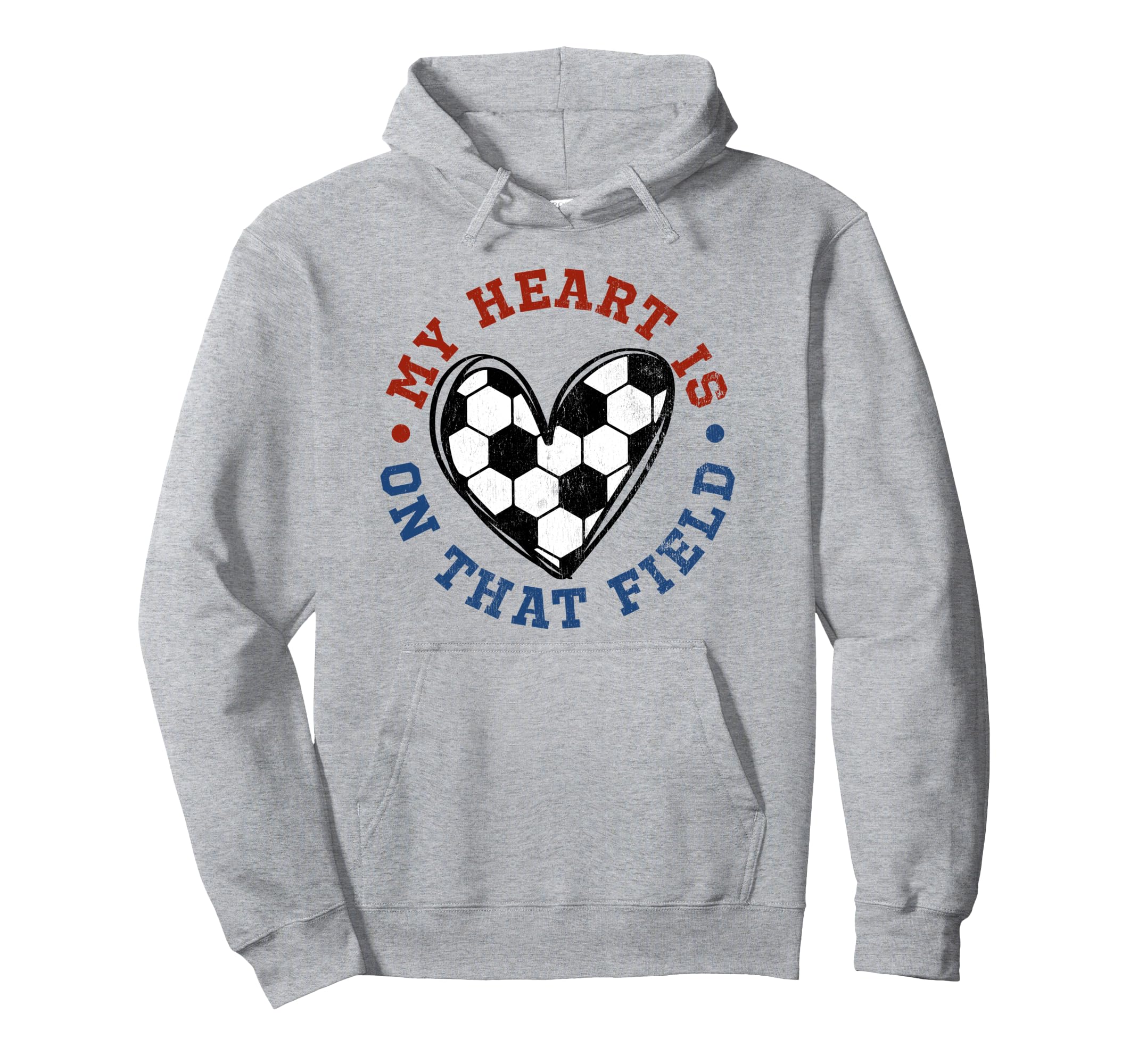 My Heart Is That Field Soccer Lover Mom Dad Hoodie - Graphic Print Unisex - T-Shirt, Sweatshirt, Hoodie