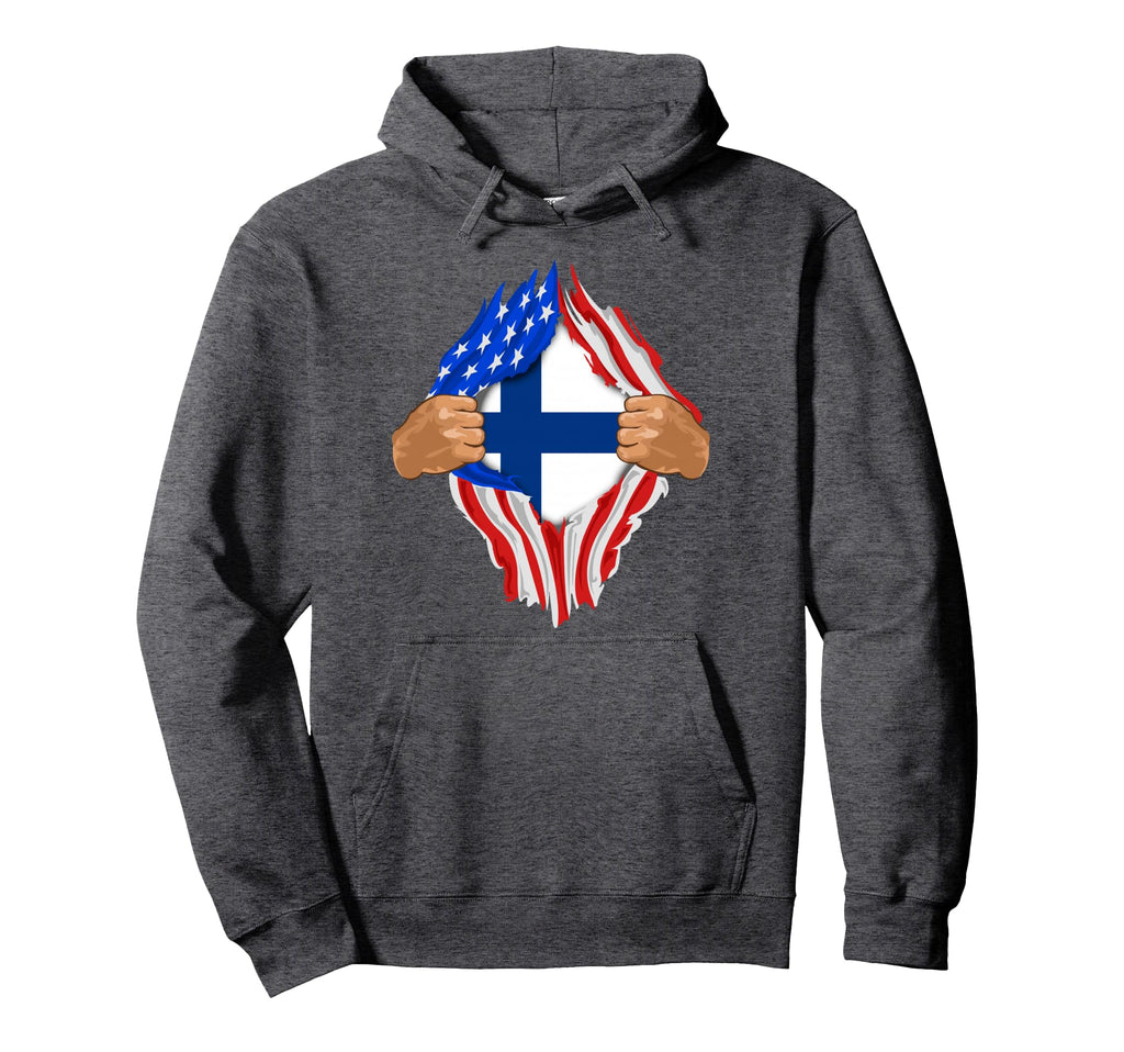 Finnish Blood Inside Me Finland Flag Hoodie - Streetwear Style for Adults - T-Shirt, Sweatshirt, Hoodie
