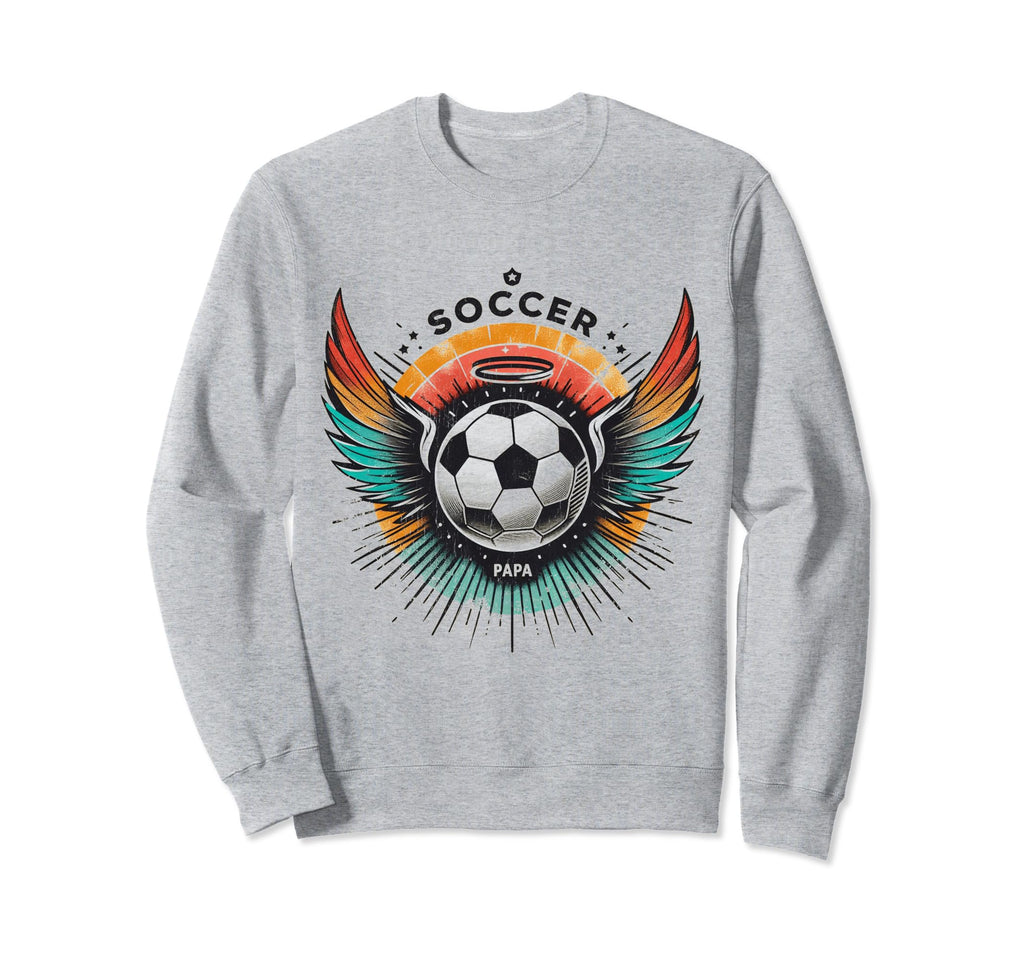Soccer Papa Family Matching Dad Sweatshirt - Unique Graphic Men Women - T-Shirt, Sweatshirt, Hoodie