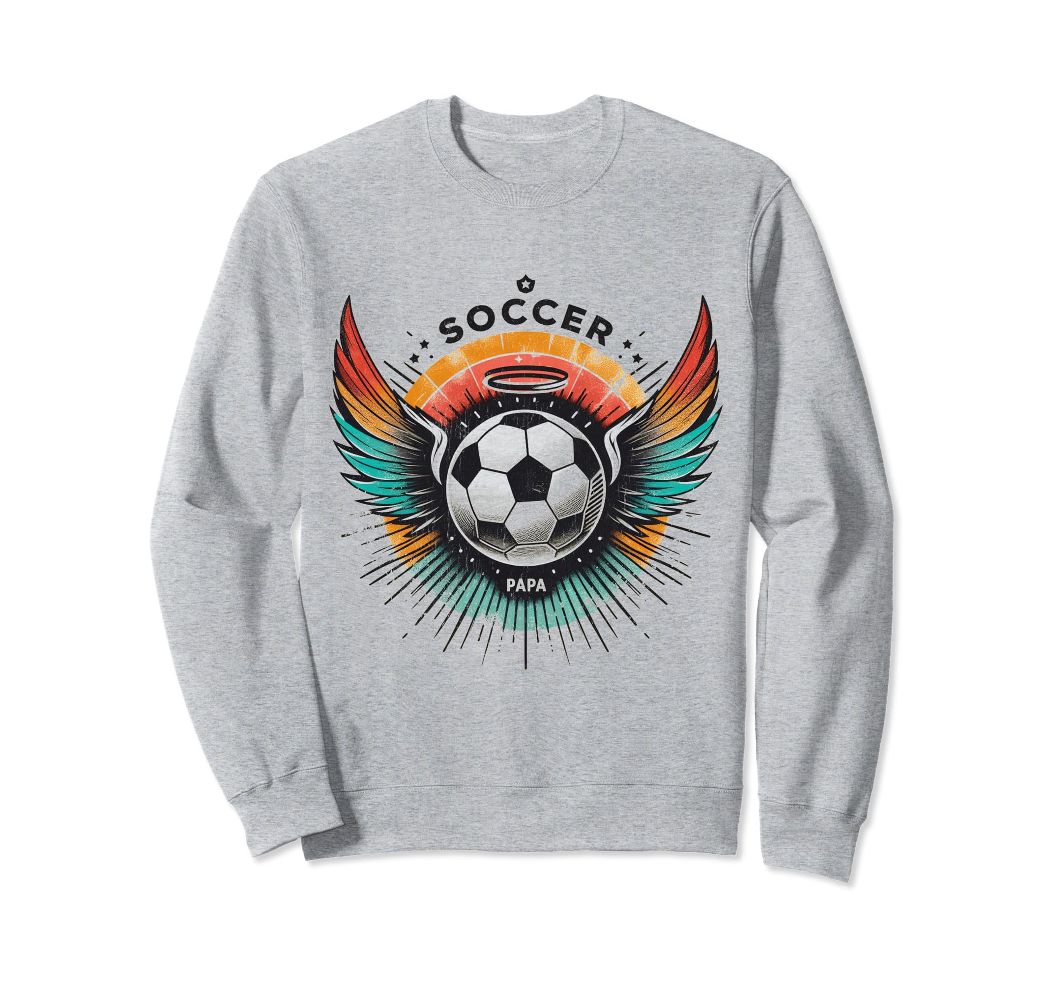 Soccer Papa Family Matching Dad Sweatshirt - Unique Graphic Men Women - T-Shirt, Sweatshirt, Hoodie