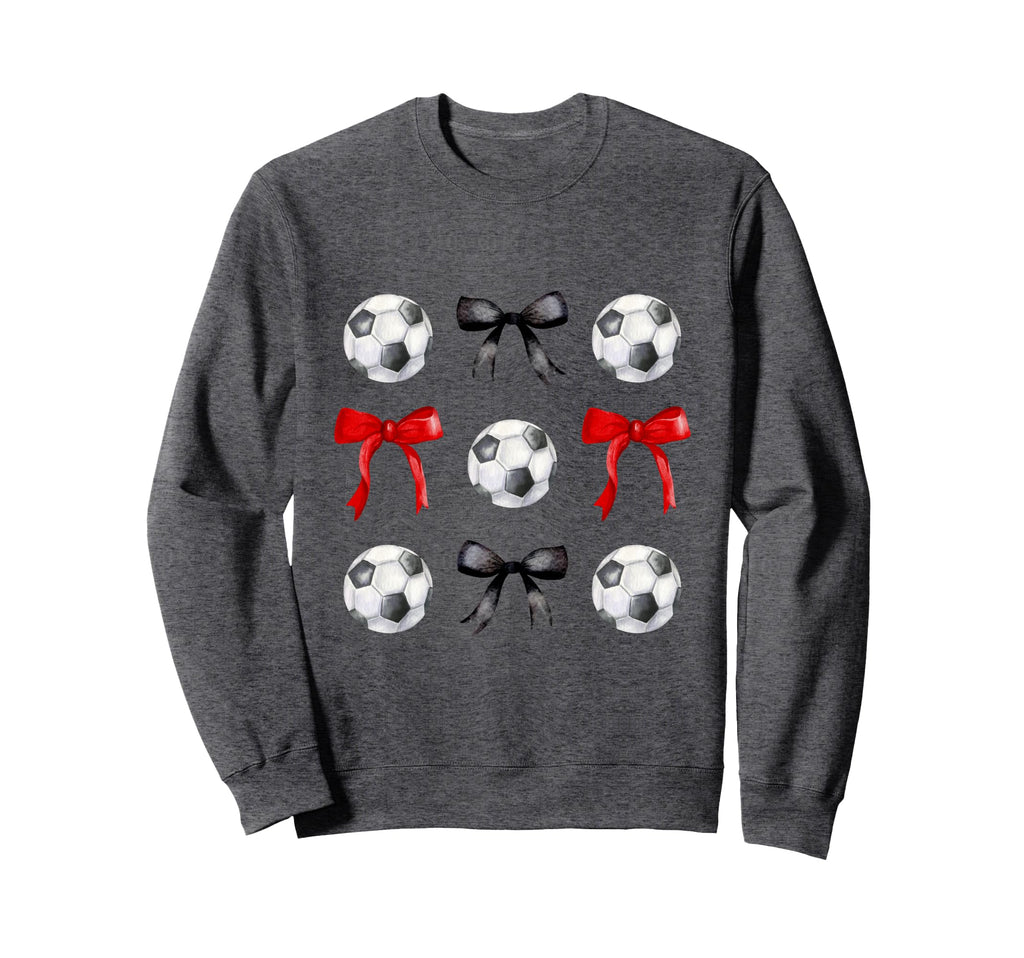Soccer Balls Bows Womens Soccer Player Sweatshirt - Graphic Print Unisex - T-Shirt, Sweatshirt, Hoodie
