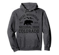 Rocky Mountain National Park Colorado Bear Hoodie - Unique Graphic Unisex - T-Shirt, Sweatshirt, Hoodie