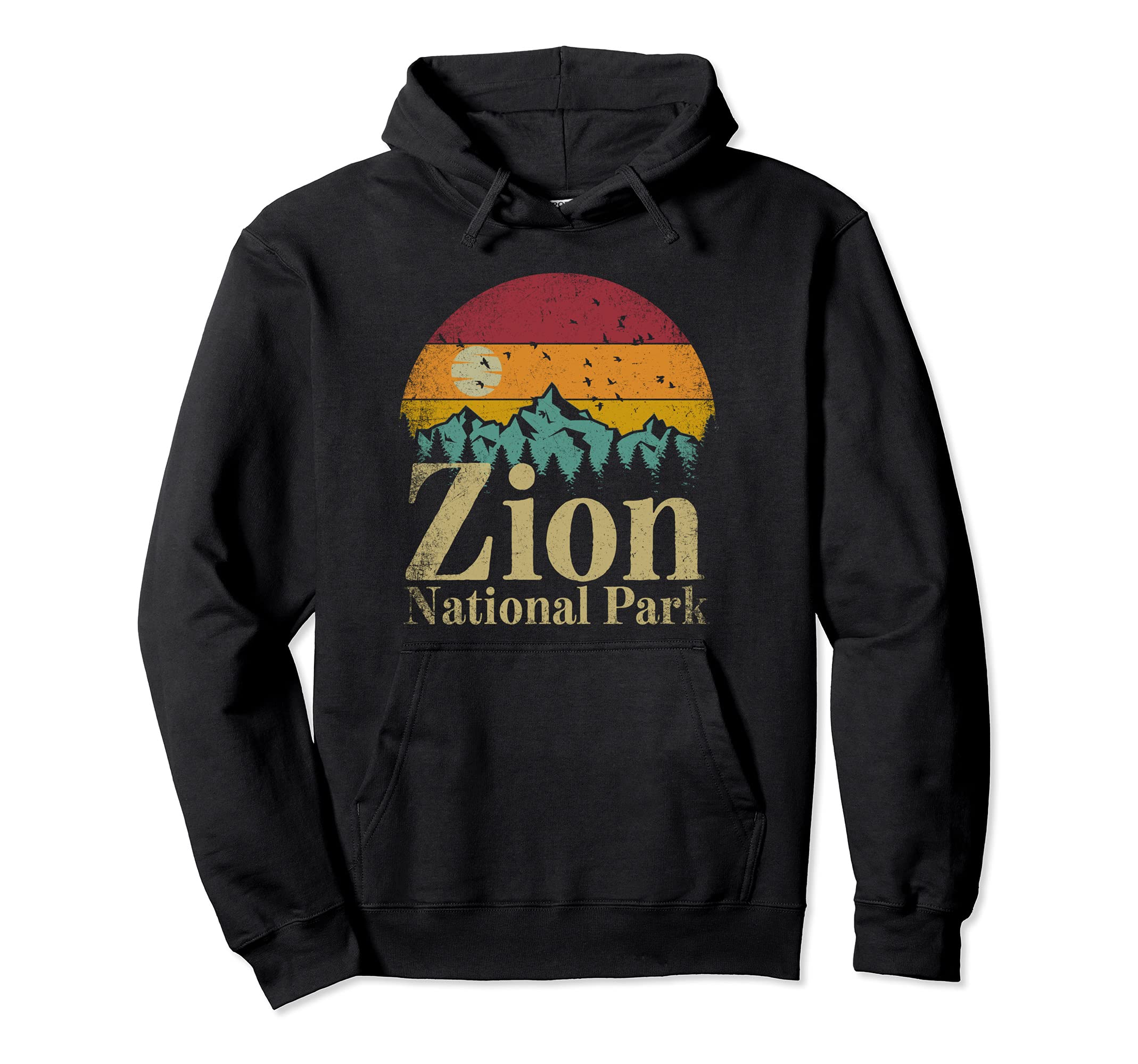 Zion National Park Hiking Camping Gift Hoodie - Minimalist Print Men Women - T-Shirt, Sweatshirt, Hoodie