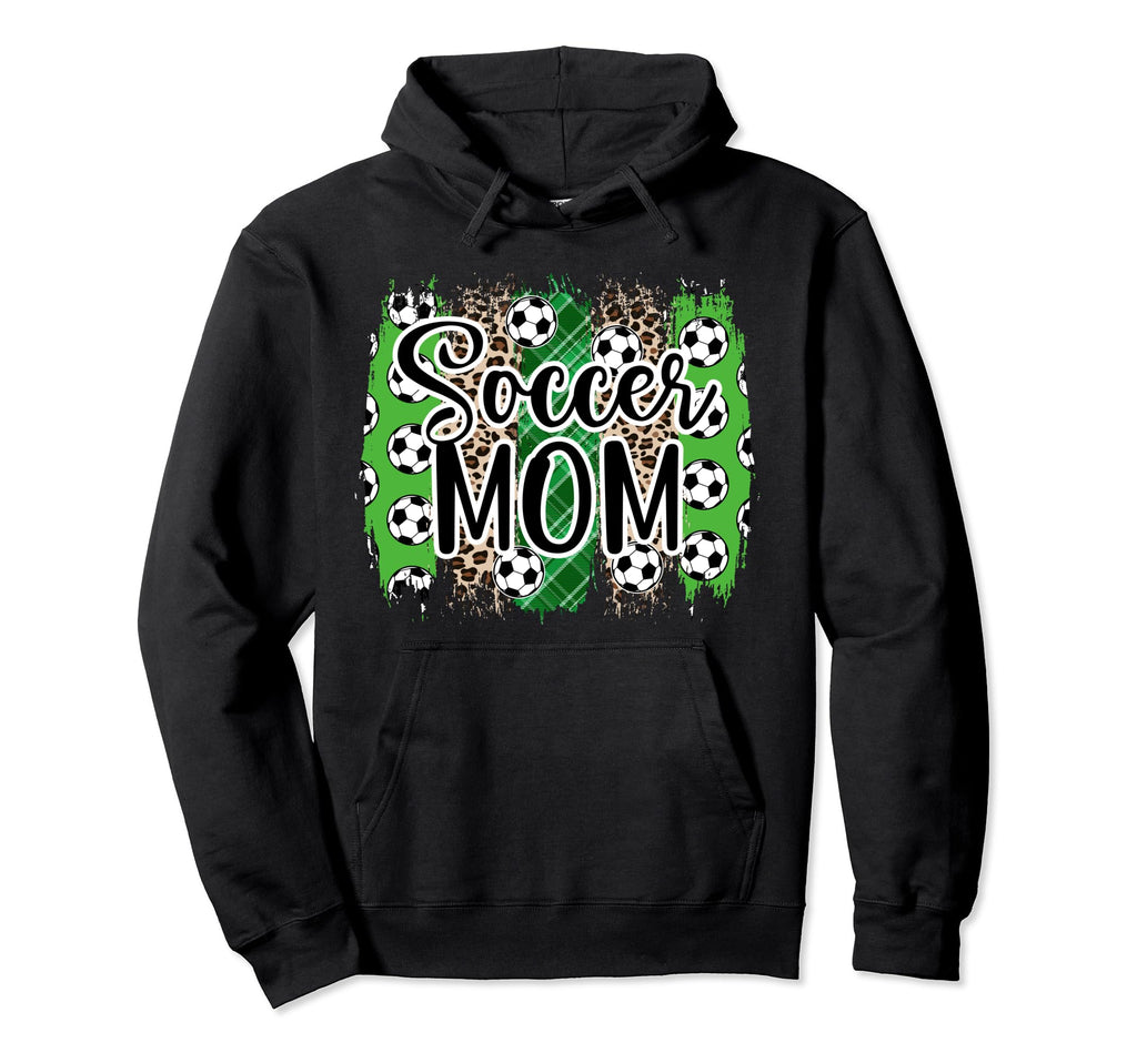 Soccer Mom Soccer Player Mother Leopard Hoodie - Novelty Apparel Men Women - T-Shirt, Sweatshirt, Hoodie