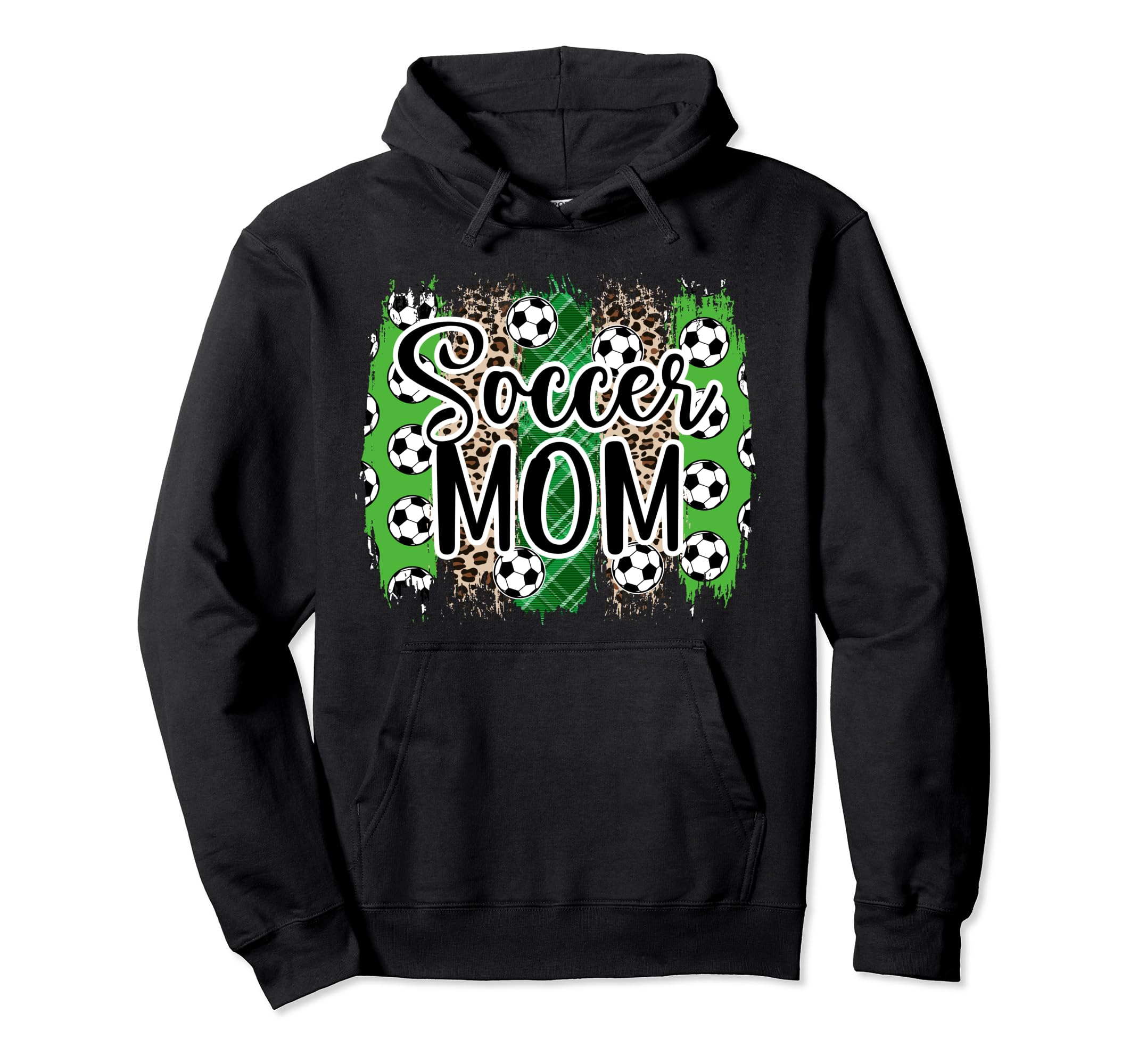 Soccer Mom Soccer Player Mother Leopard Hoodie - Novelty Apparel Men Women - T-Shirt, Sweatshirt, Hoodie