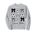 Soccer Mom Funny Coquette Bow Sweatshirt - Minimalist Print for Adults - T-Shirt, Sweatshirt, Hoodie
