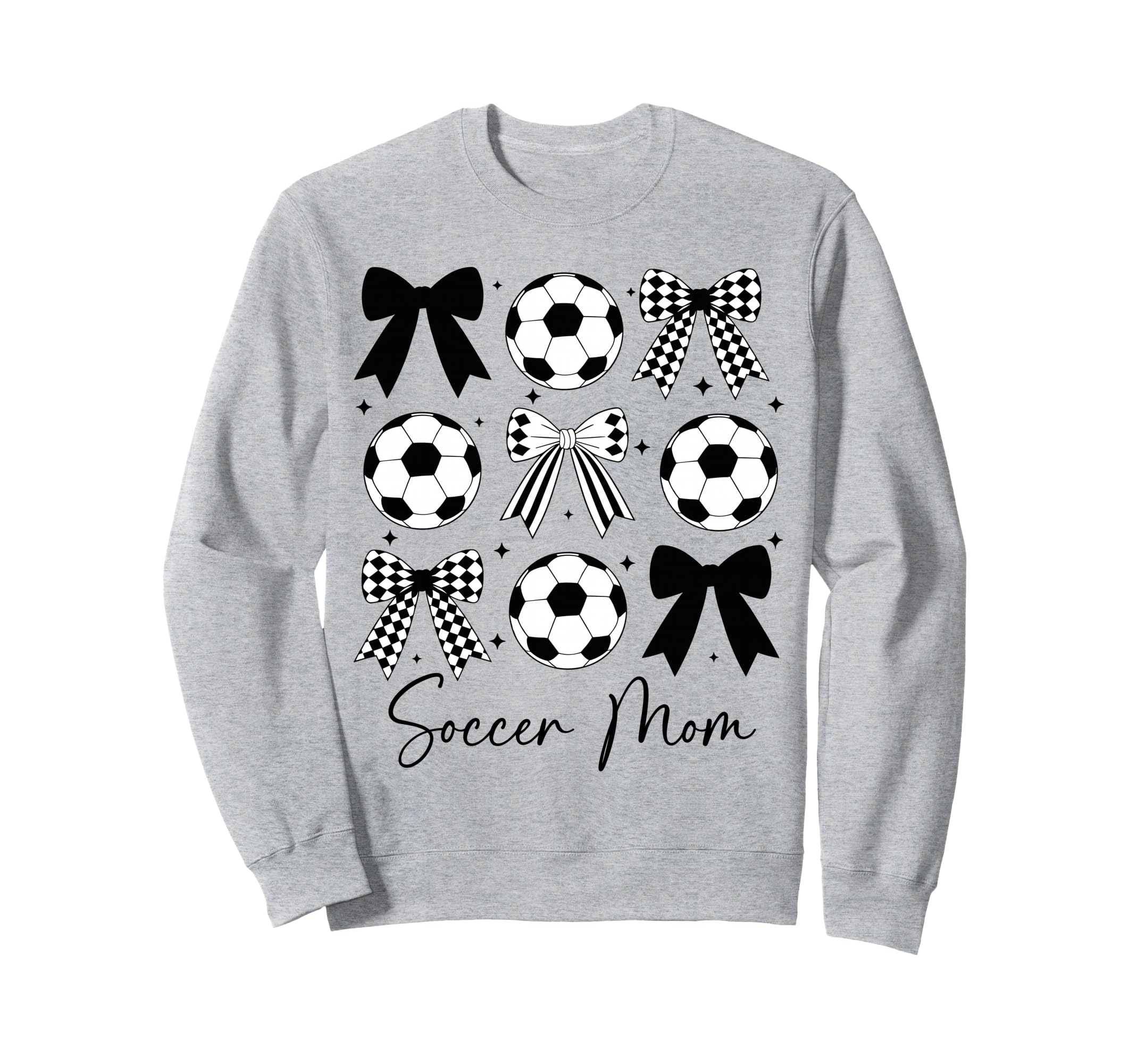 Soccer Mom Funny Coquette Bow Sweatshirt - Minimalist Print for Adults - T-Shirt, Sweatshirt, Hoodie