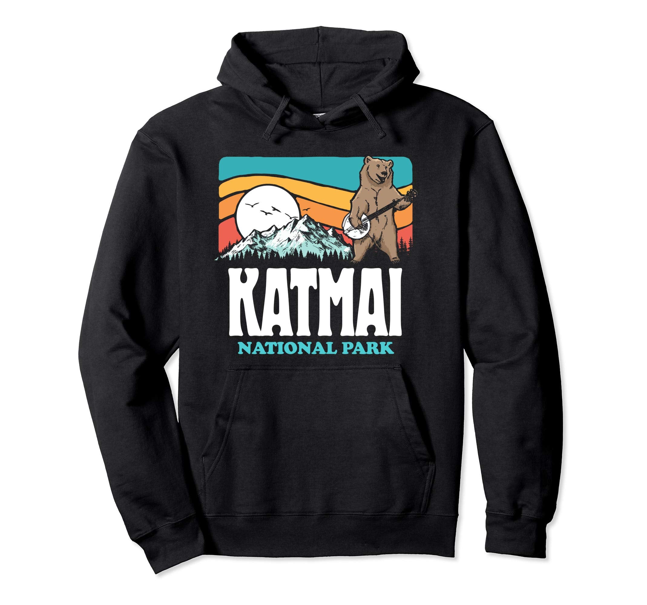 Katmai National Park Alaska Mountains Hoodie - Minimalist Print Men Women - T-Shirt, Sweatshirt, Hoodie