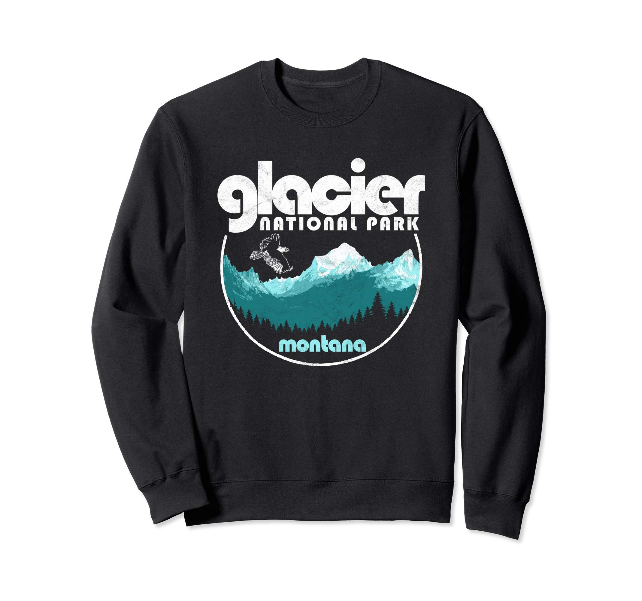 Glacier National Park Montana Sweatshirt - Trendy Graphic Men Women - T-Shirt, Sweatshirt, Hoodie