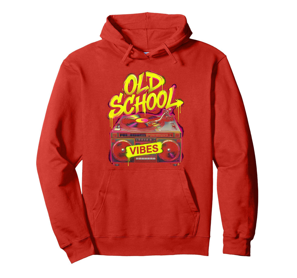 Old School Vibes Hip Hop Hoodie - Trendy Graphic Men Women - T-Shirt, Sweatshirt, Hoodie