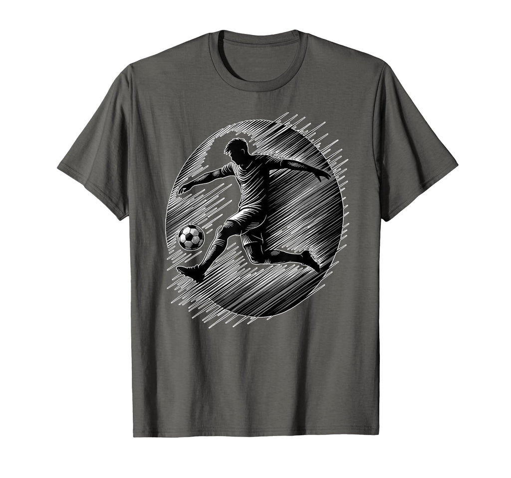 Soccer Motion Teen And Male T-Shirt - Casual Everyday Wear for Adults - T-Shirt, Sweatshirt, Hoodie