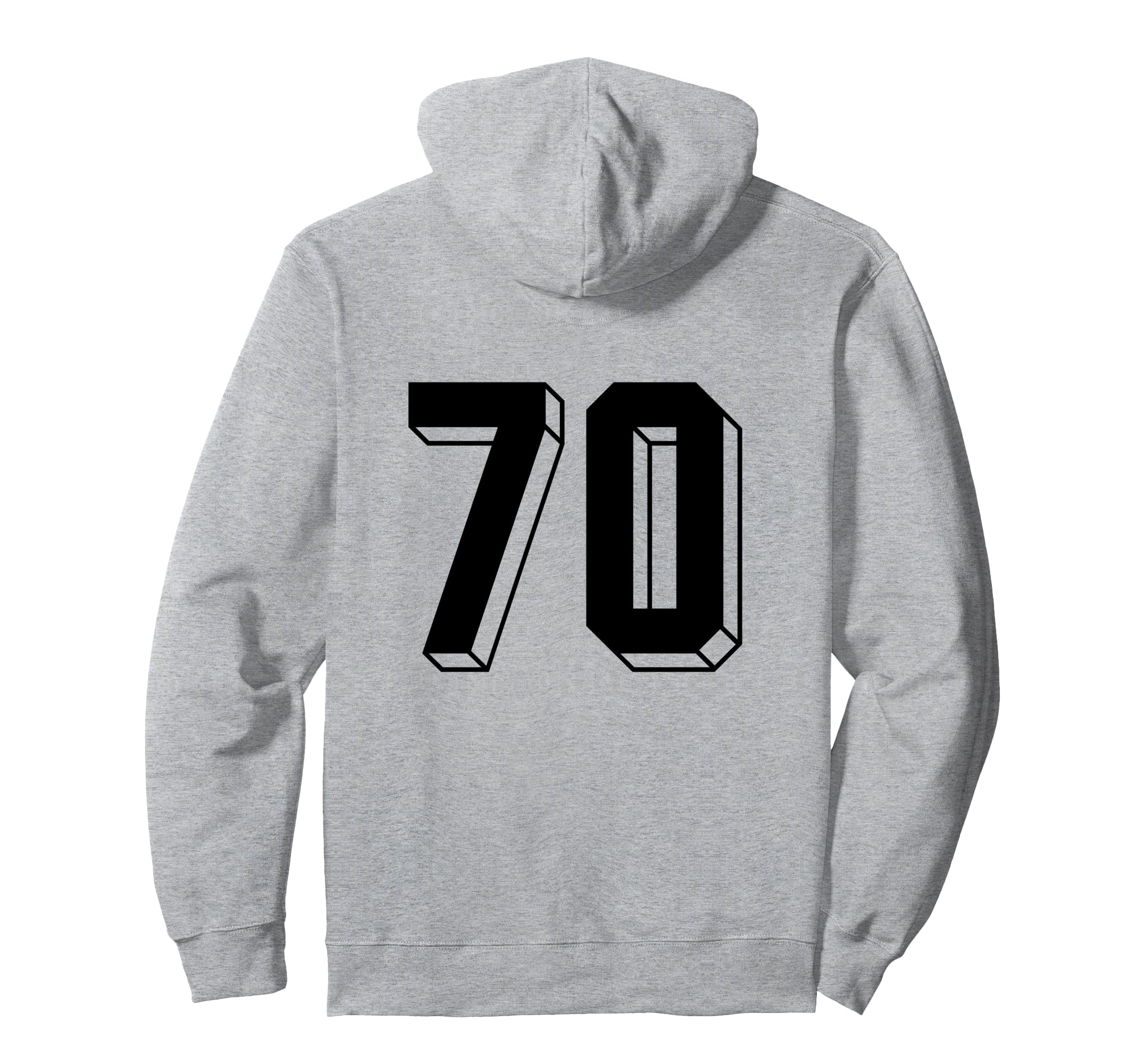 Number 70 Backside 80S 90S Team Jersey Hoodie - Aesthetic Graphic Unisex - T-Shirt, Sweatshirt, Hoodie