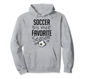 Soccer Is My Favorite Season Sports Hoodie - Minimalist Print for Adults - T-Shirt, Sweatshirt, Hoodie