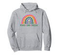 Peace Love Soccer Player Rainbow Teen Hoodie - Custom Art Print Men Women - T-Shirt, Sweatshirt, Hoodie