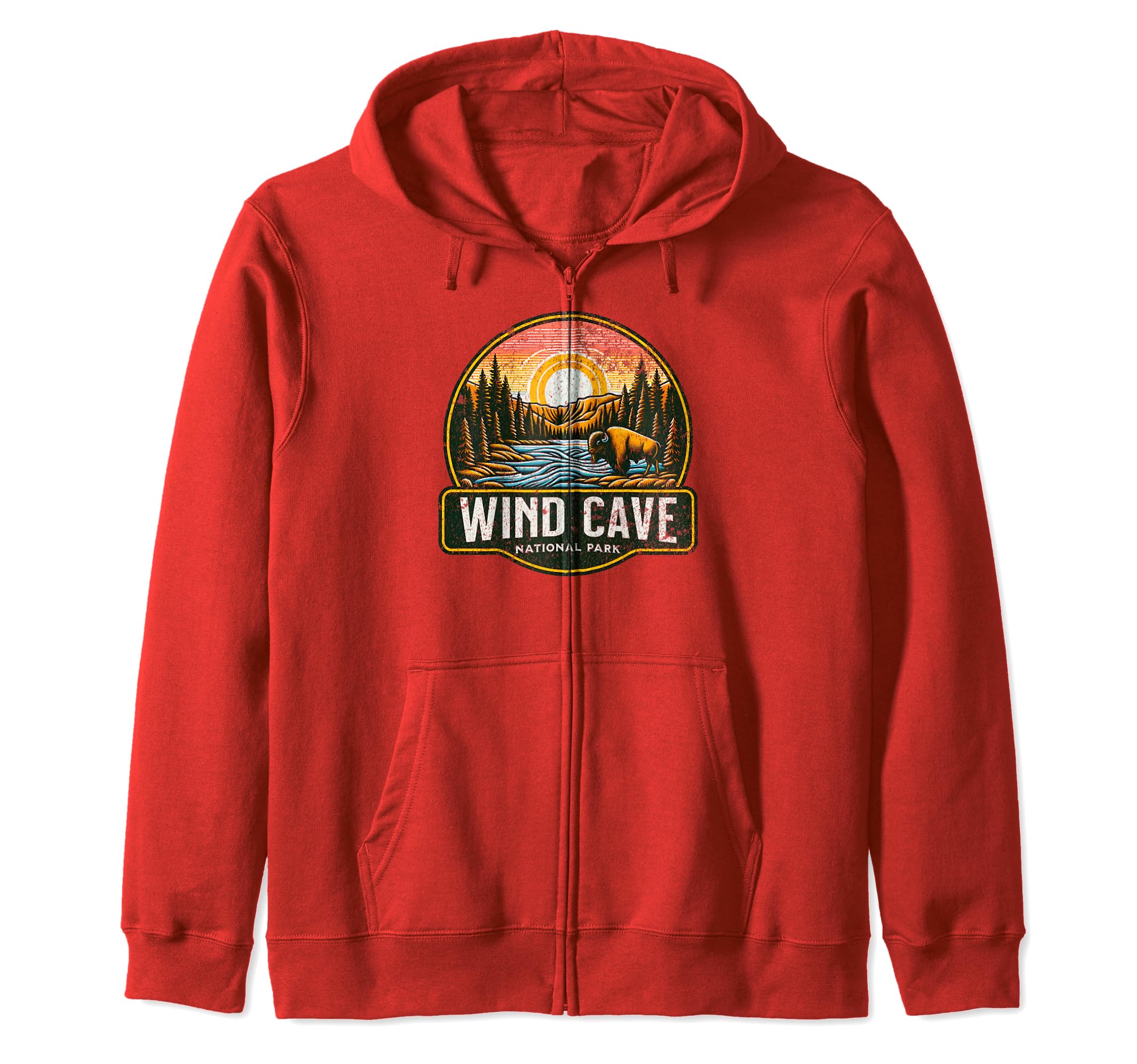 Wind Cave National Park South Dakota Hoodie - Minimalist Print Men Women - T-Shirt, Sweatshirt, Hoodie