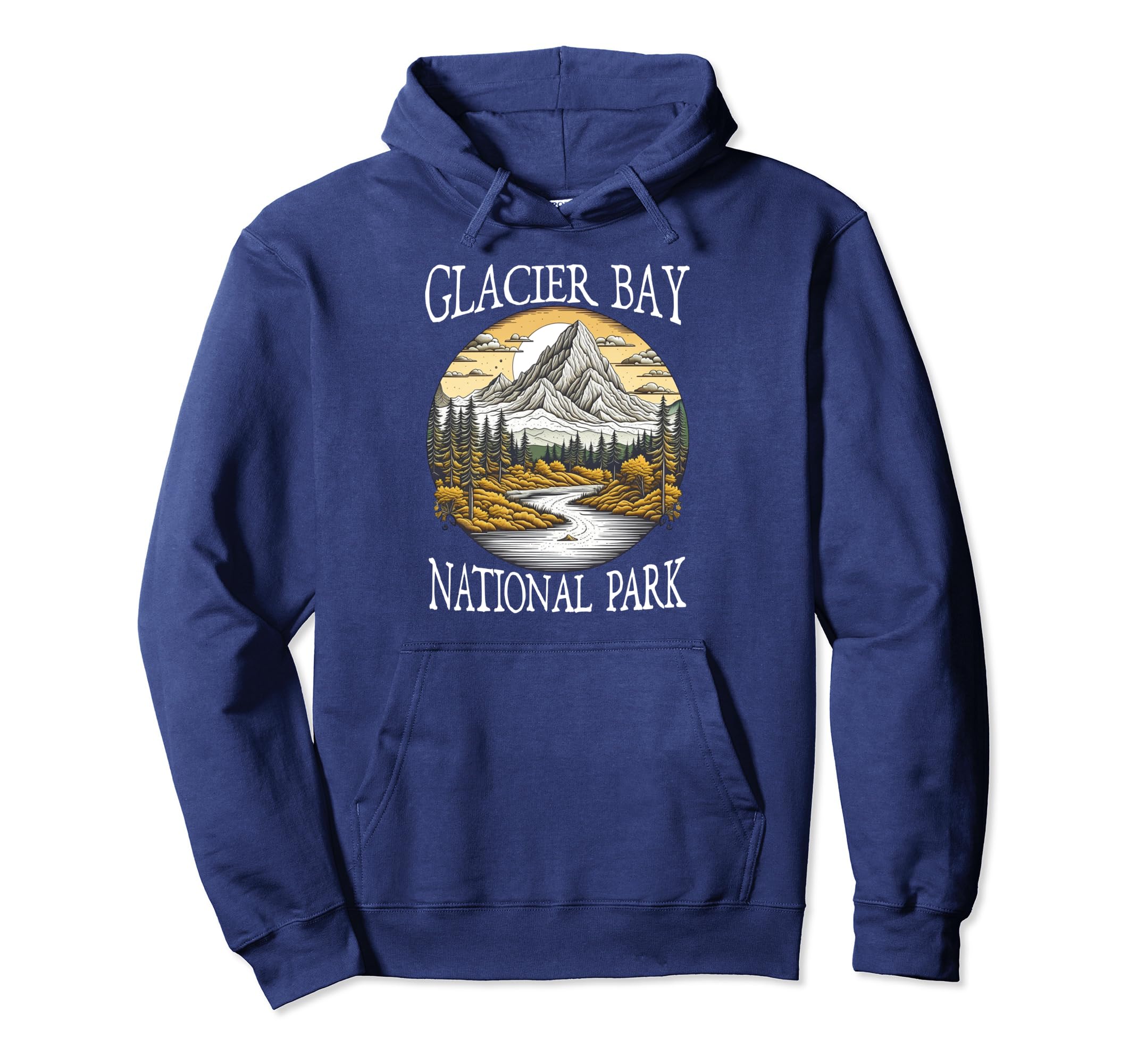 Glacier Bay National Park Alaska Usa Hoodie - Trendy Graphic Men Women - T-Shirt, Sweatshirt, Hoodie