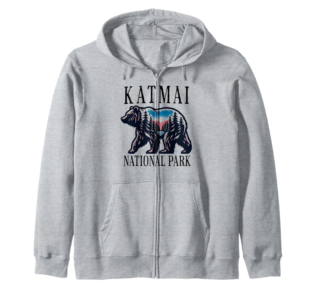 Katmai National Park Alaska Usa Outdoor Hoodie - Unique Graphic Men Women - T-Shirt, Sweatshirt, Hoodie