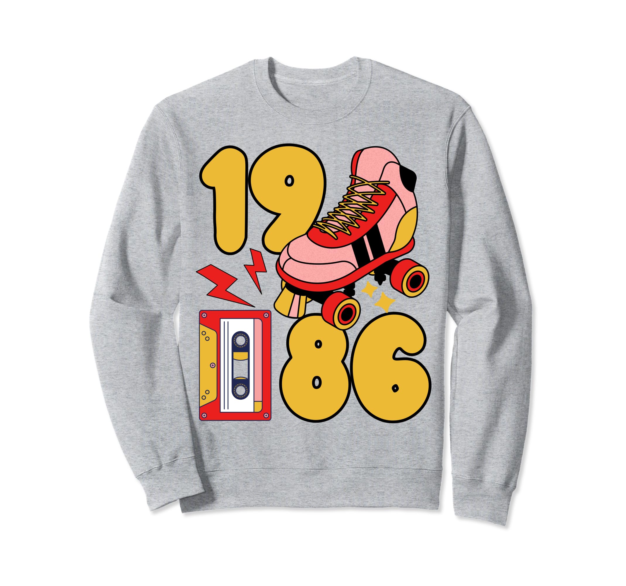 Old School 80S Vibes 1986 Hip Sweatshirt - Casual Everyday Wear for Adults - T-Shirt, Sweatshirt, Hoodie