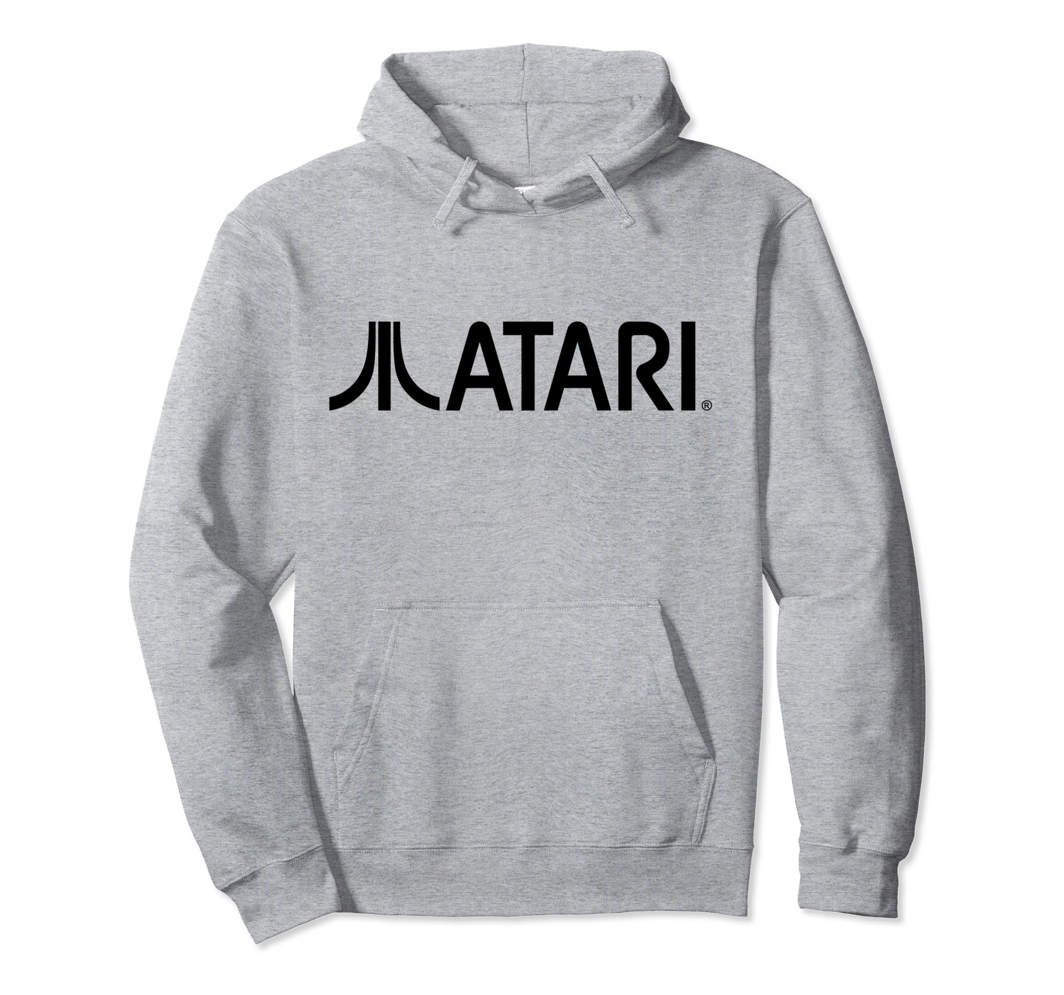Atari Gaming Logo Black Arcade Fun Hoodie - Casual Everyday Wear Unisex - T-Shirt, Sweatshirt, Hoodie
