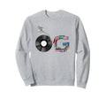 Old School Og Hip Hop Head Vinyl Sweatshirt - Aesthetic Graphic Men Women - T-Shirt, Sweatshirt, Hoodie
