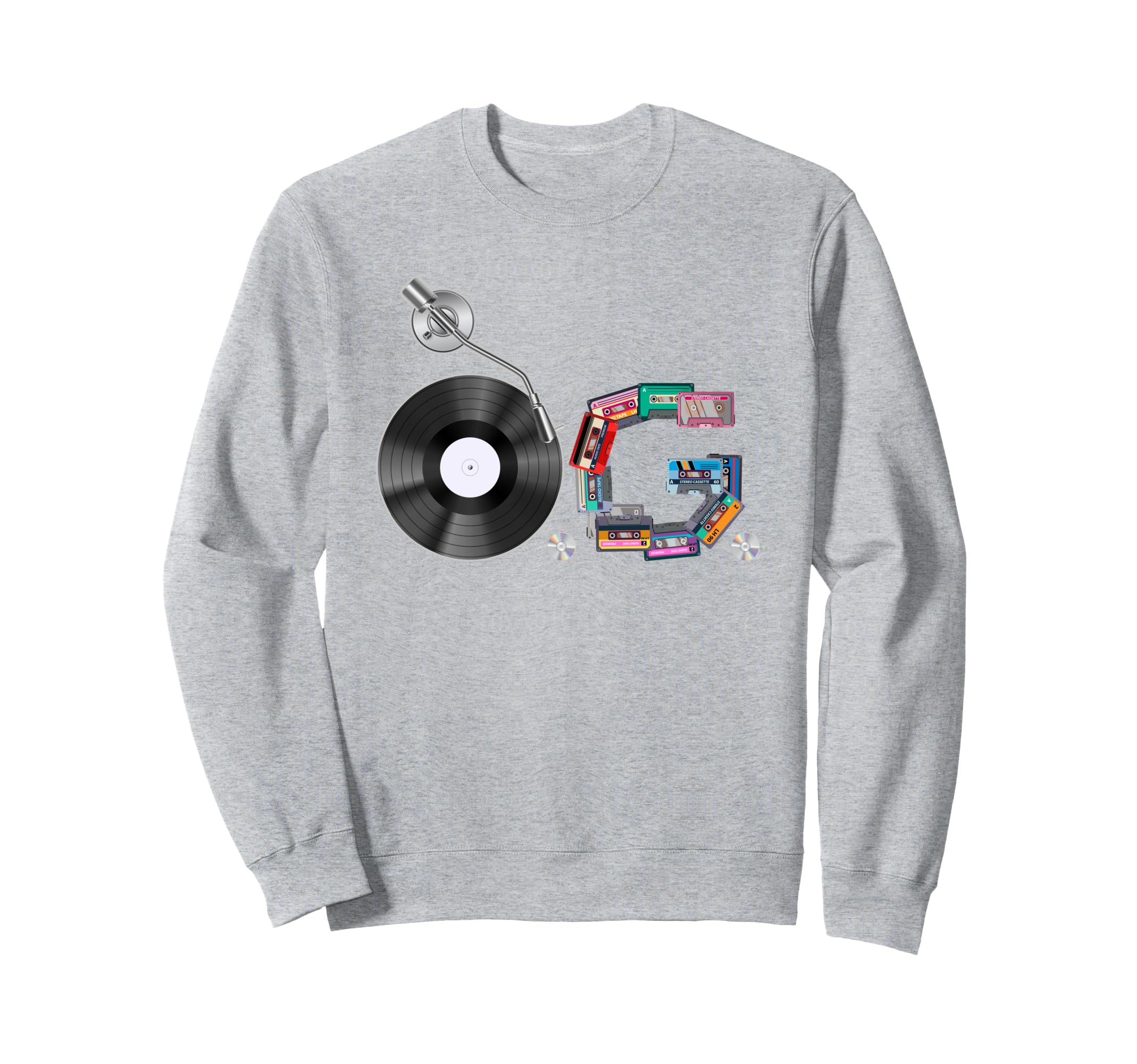 Old School Og Hip Hop Head Vinyl Sweatshirt - Aesthetic Graphic Men Women - T-Shirt, Sweatshirt, Hoodie