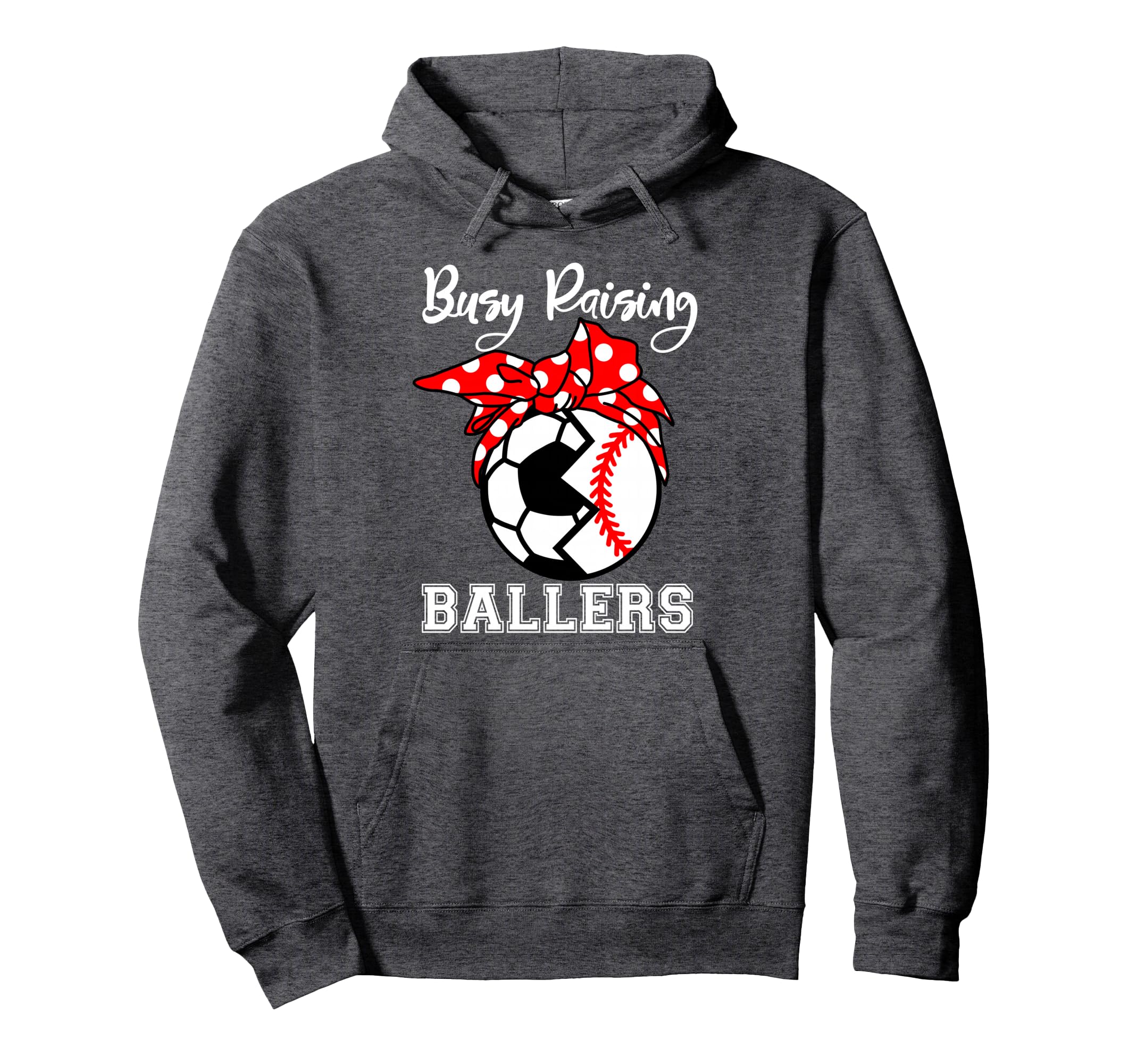 Busy Raising Ballers Funny Baseball Hoodie - Trendy Graphic for Adults - T-Shirt, Sweatshirt, Hoodie