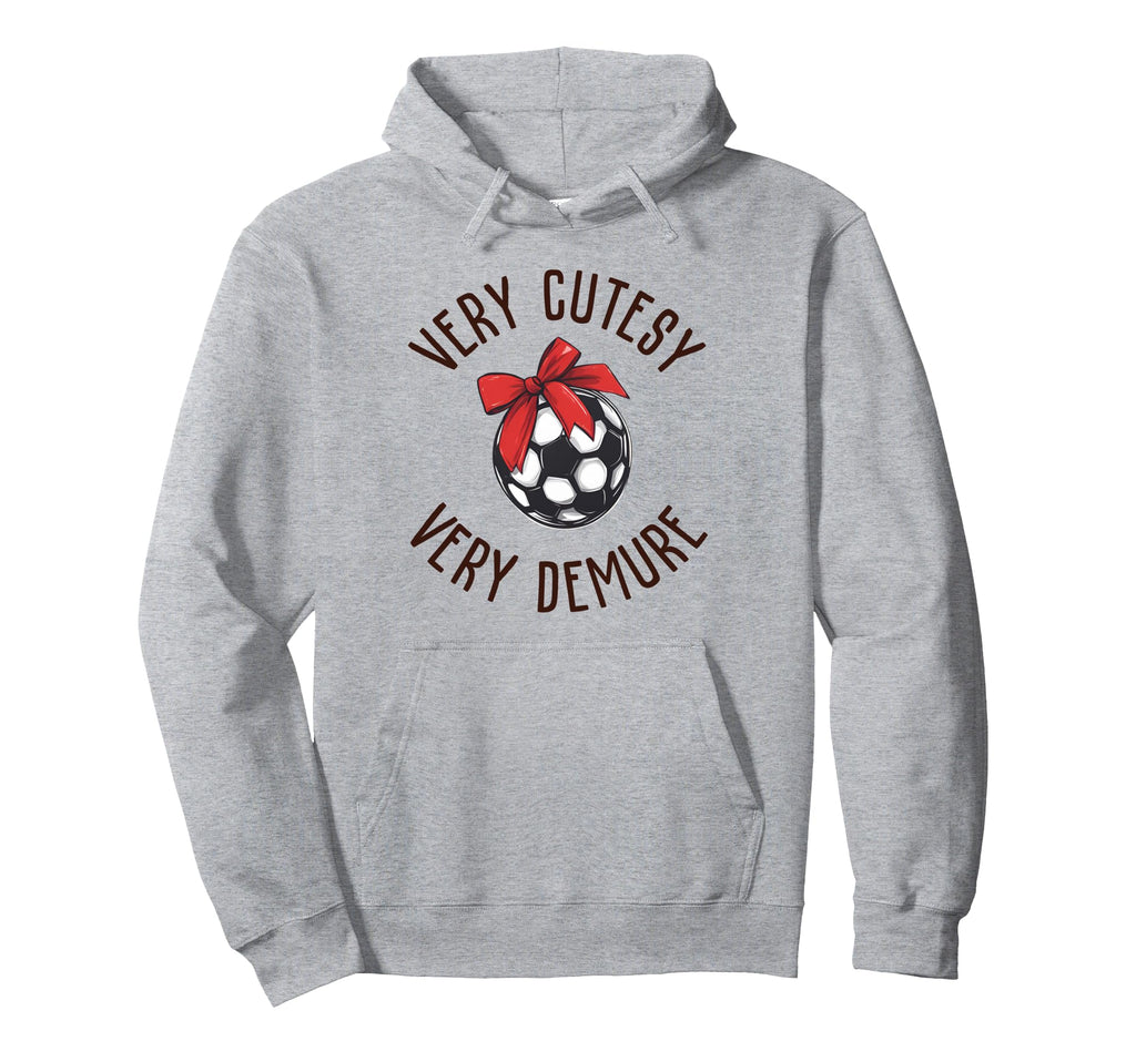 Very Cutesy Very Demure Soccer Ball Red Hoodie - Trendy Graphic Men Women - T-Shirt, Sweatshirt, Hoodie