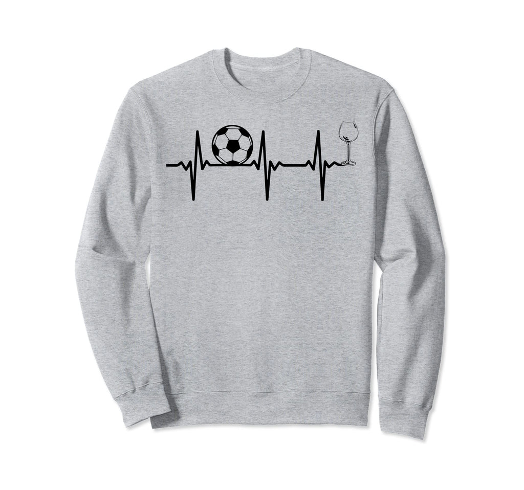 Soccer Heartbeat Wine Soccer Player Sweatshirt - Minimalist Print Unisex - T-Shirt, Sweatshirt, Hoodie