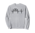 Soccer Heartbeat Wine Soccer Player Sweatshirt - Minimalist Print Unisex - T-Shirt, Sweatshirt, Hoodie