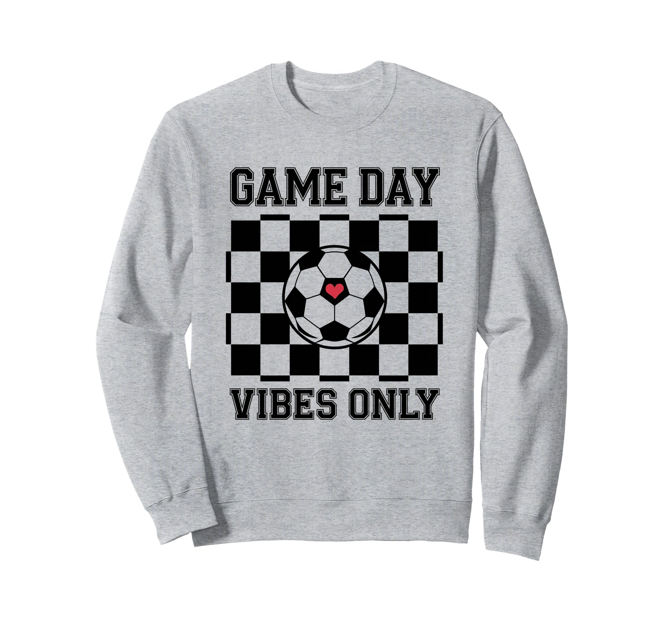 Groovy Soccer Soccer Game Day Vibes Sweatshirt - Minimalist Print Unisex - T-Shirt, Sweatshirt, Hoodie