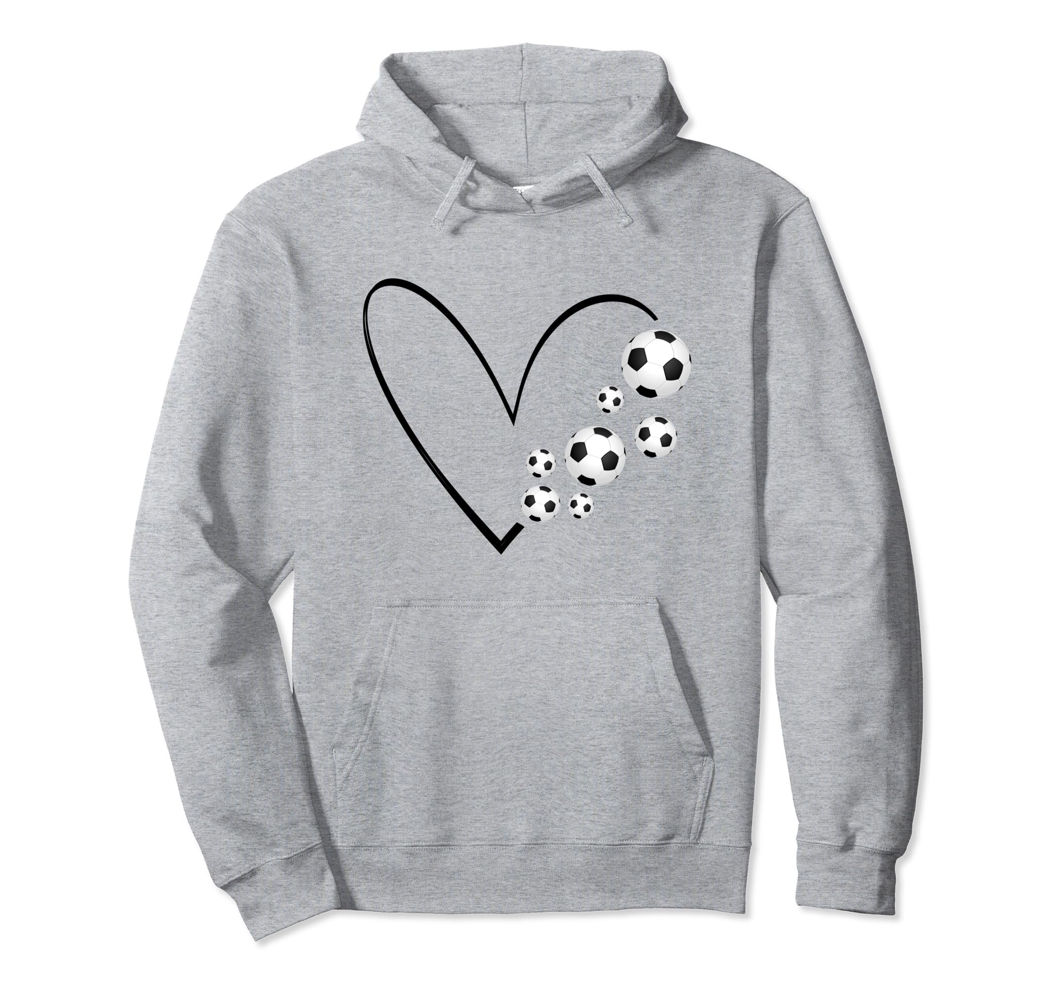 Love Soccer Hoodie - Fun Novelty Design Unisex - T-Shirt, Sweatshirt, Hoodie