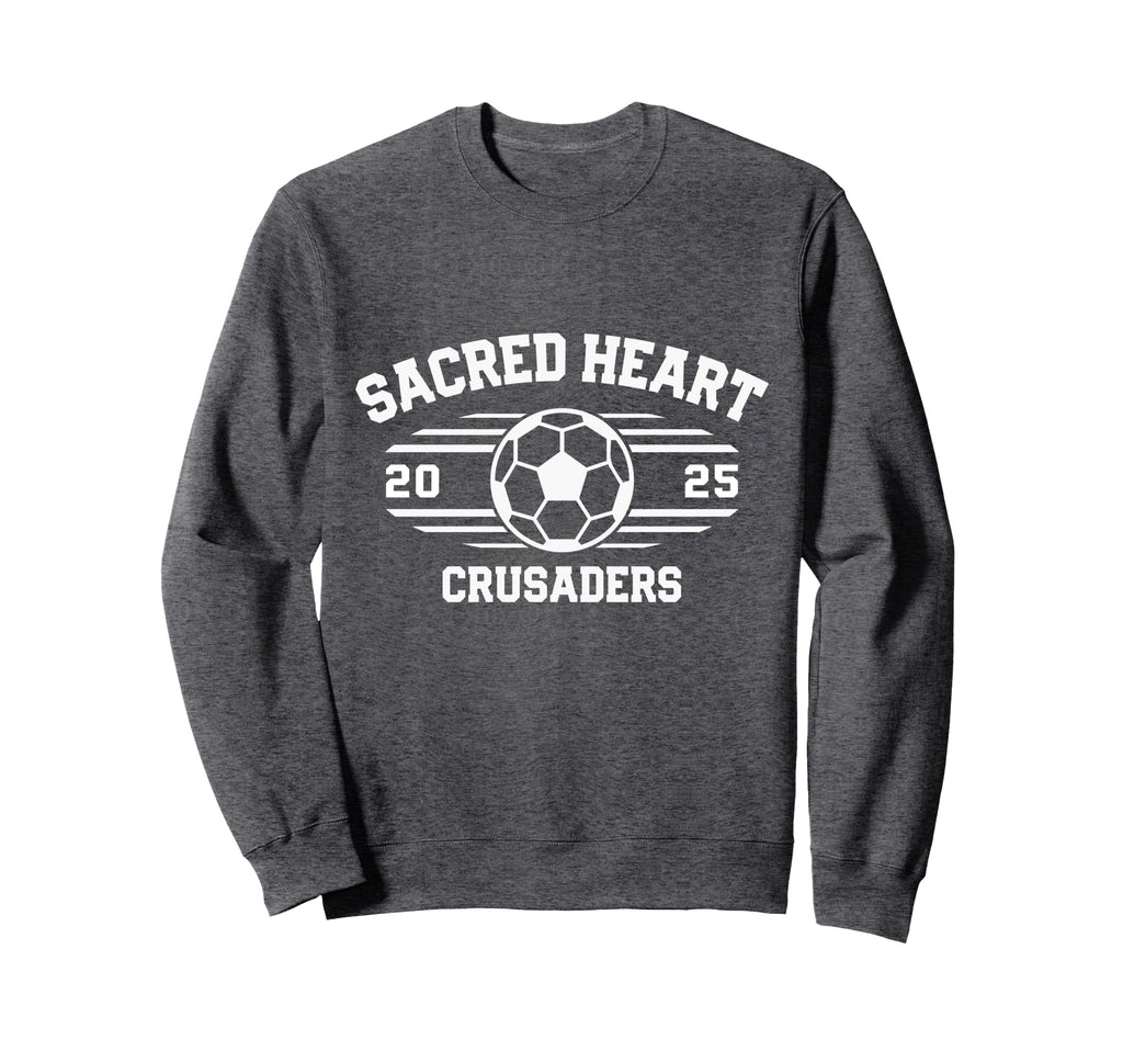 Sacred Heart Crusaders Soccer Ball Sweatshirt - Novelty Apparel Men Women - T-Shirt, Sweatshirt, Hoodie