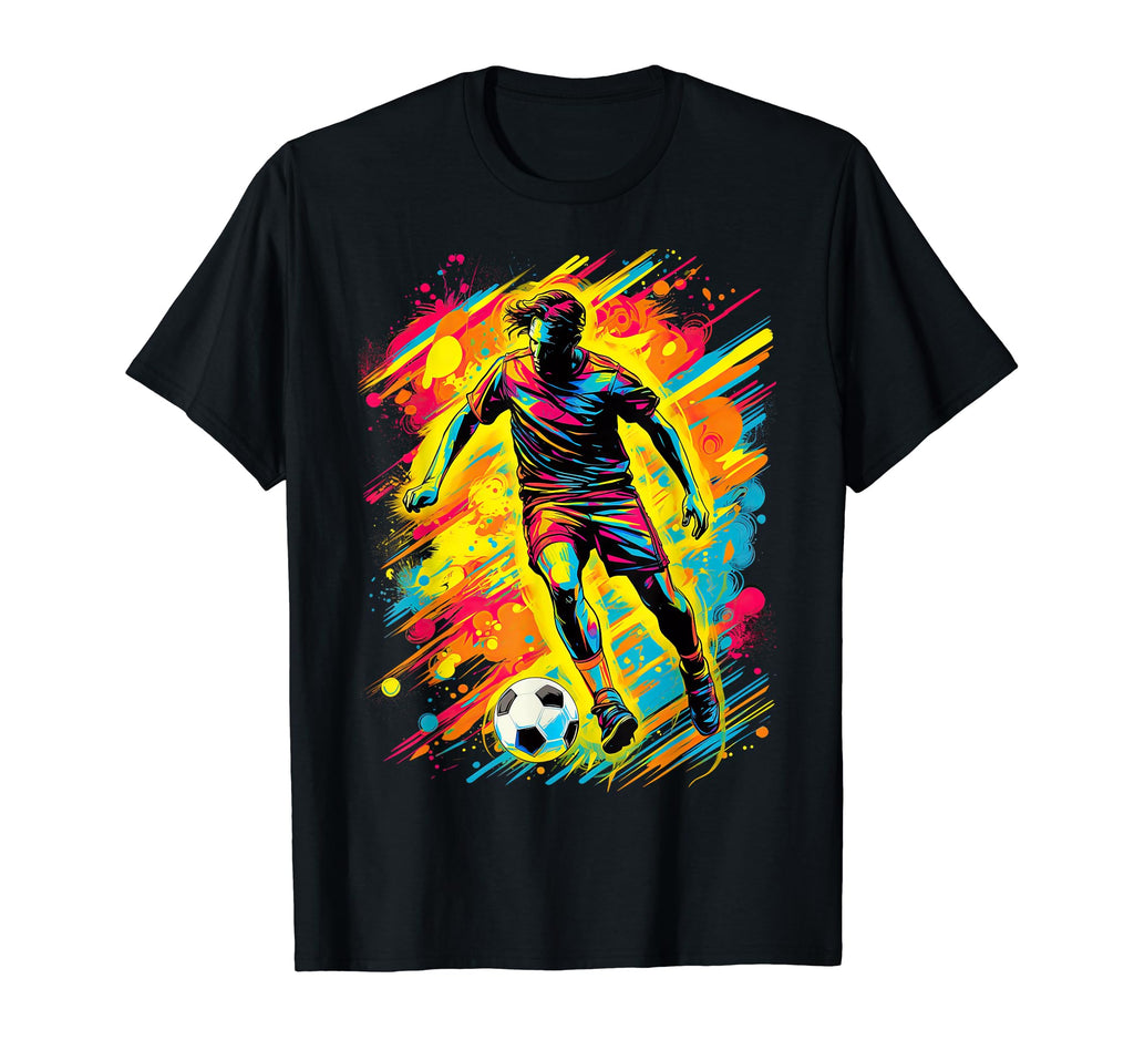 Electric Soccer Player Futbol Fan T-Shirt - Streetwear Style Unisex - T-Shirt, Sweatshirt, Hoodie