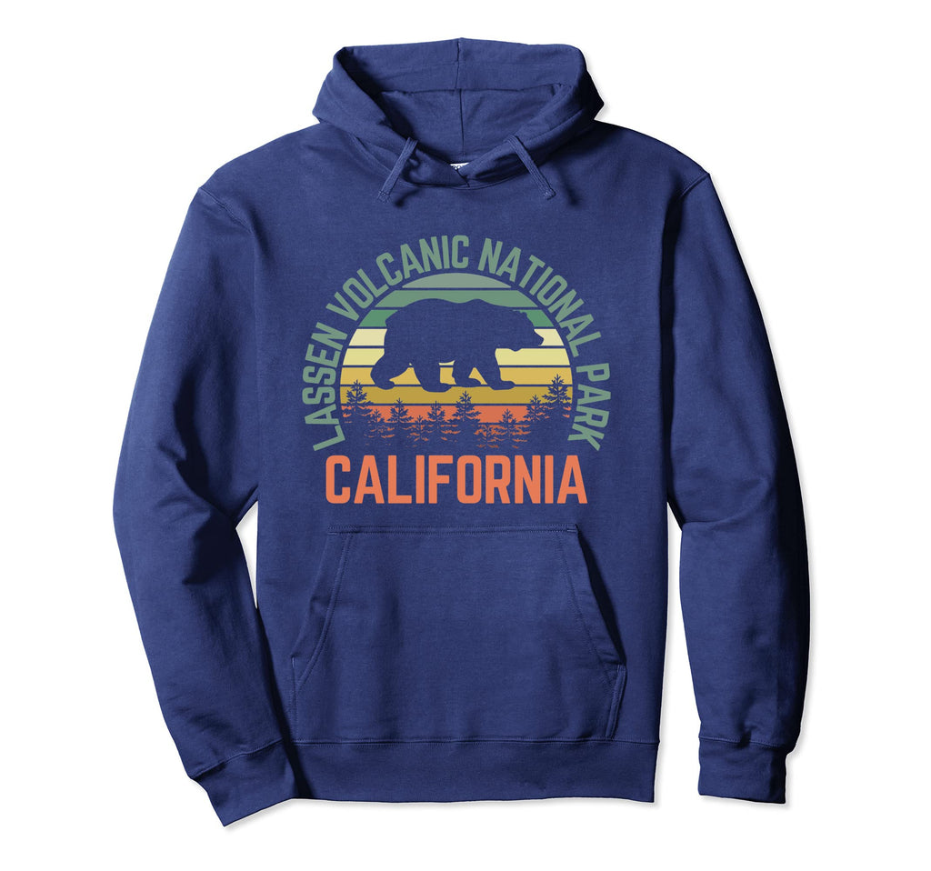 Lassen Volcanic California Hike Bear Hoodie - Trendy Graphic Men Women - T-Shirt, Sweatshirt, Hoodie