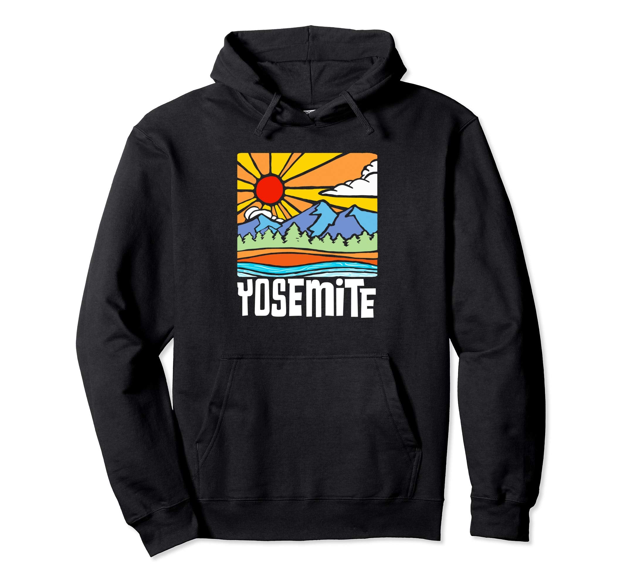 Yosemite National Park Artistic Hoodie - Aesthetic Graphic for Adults - T-Shirt, Sweatshirt, Hoodie