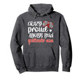 Crazy Proud Goaltender Mom Ice Hockey Hoodie - Custom Art Print Unisex - T-Shirt, Sweatshirt, Hoodie