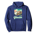 Glacier National Park Montana Hoodie - Novelty Apparel for Adults - T-Shirt, Sweatshirt, Hoodie