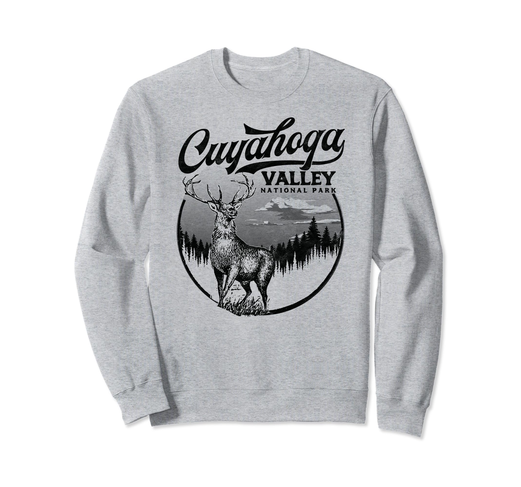 Cuyahoga Valley National Park Buck Sweatshirt - Novelty Apparel for Adults - T-Shirt, Sweatshirt, Hoodie