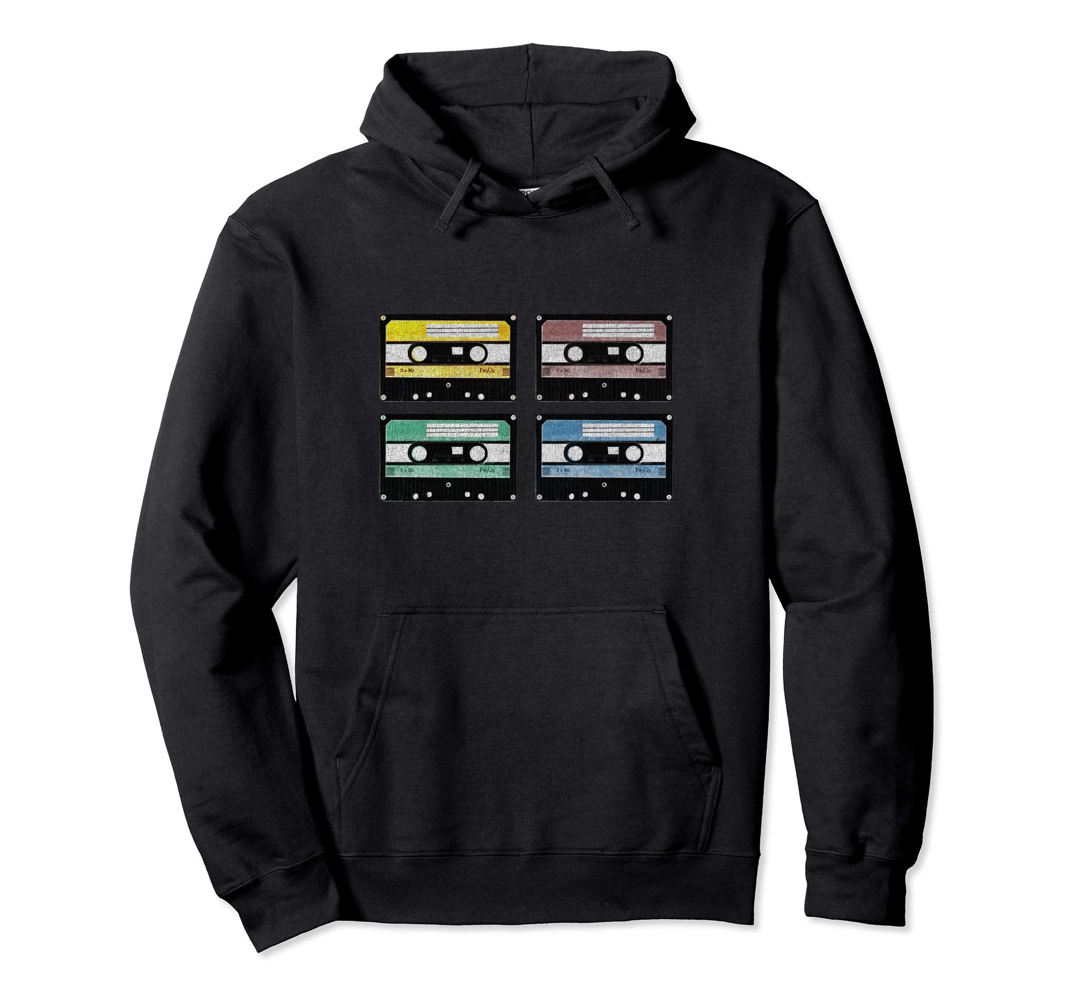 70S 80S 90S Cassette Tape Music Old Hoodie - Custom Art Print Men Women - T-Shirt, Sweatshirt, Hoodie