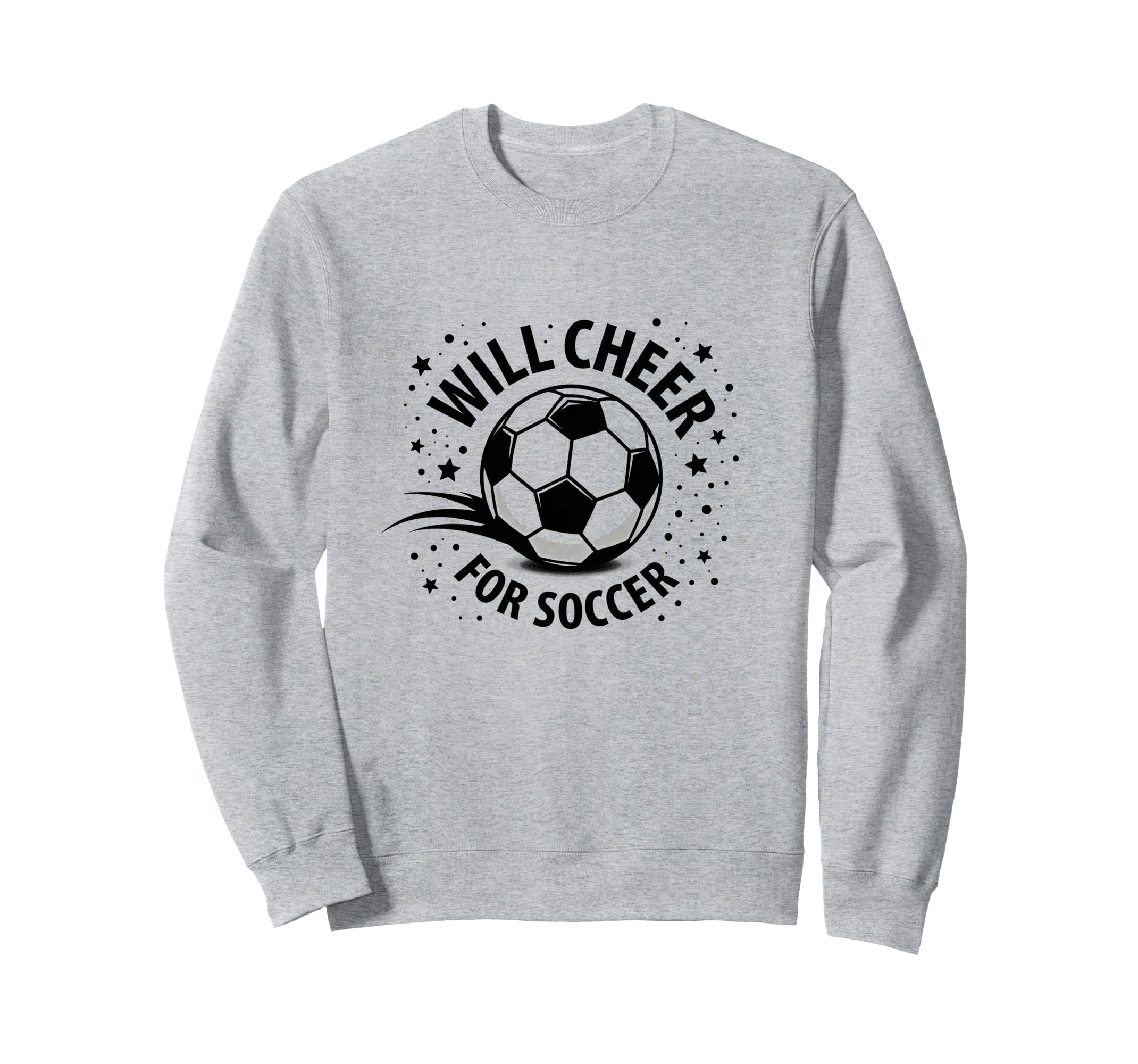 Will Cheer Soccer Spirited Fan Sweatshirt - Unique Graphic Men Women - T-Shirt, Sweatshirt, Hoodie