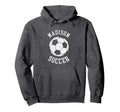 Madison Soccer Distressed 90S Hoodie - Minimalist Print for Adults - T-Shirt, Sweatshirt, Hoodie